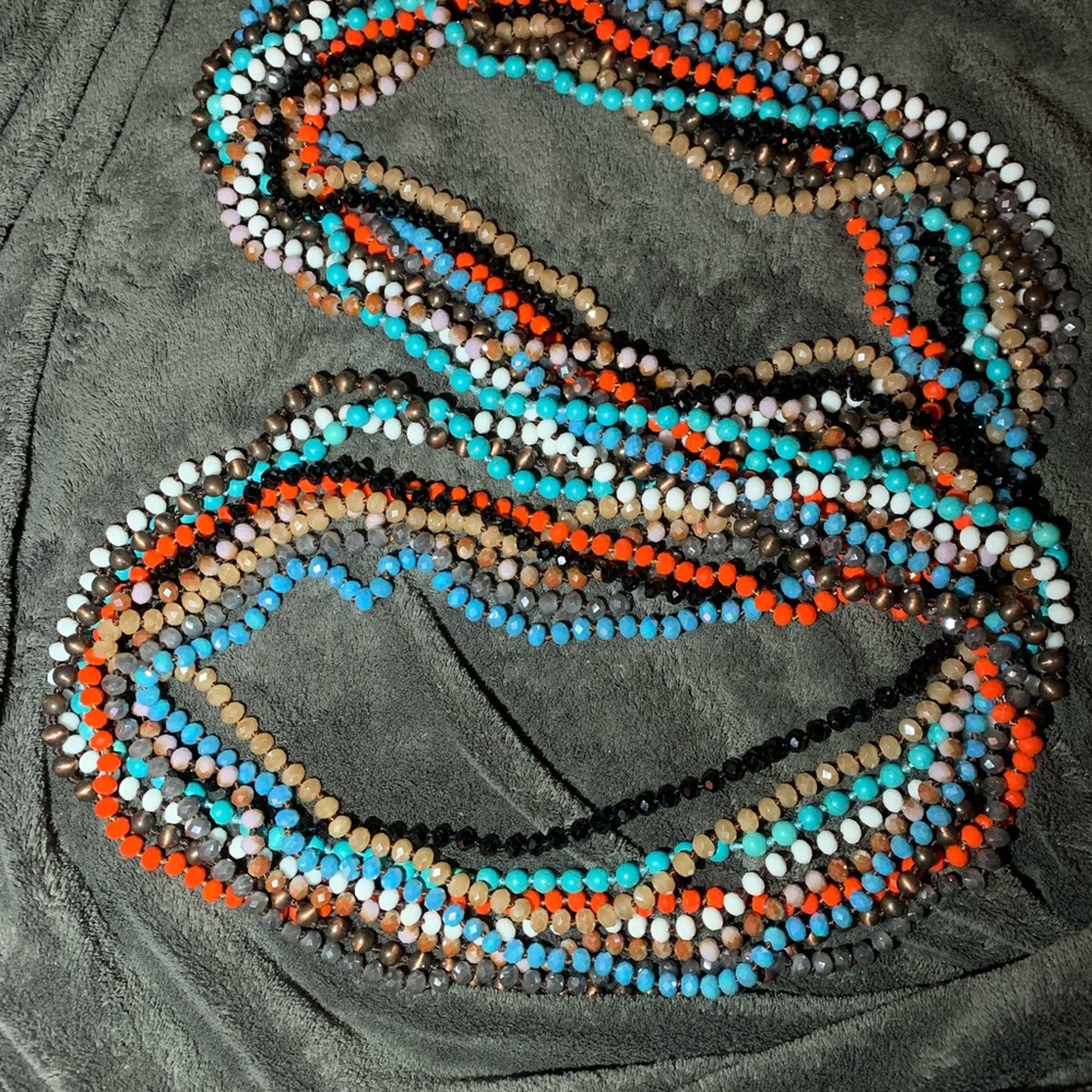 💥60”Beaded Necklaces💥Various Colors💥$14 Per Piece, Open to Bundles & Offers🔥